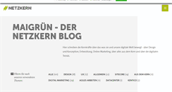 Desktop Screenshot of maigruen.netzkern.de