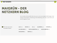 Tablet Screenshot of maigruen.netzkern.de